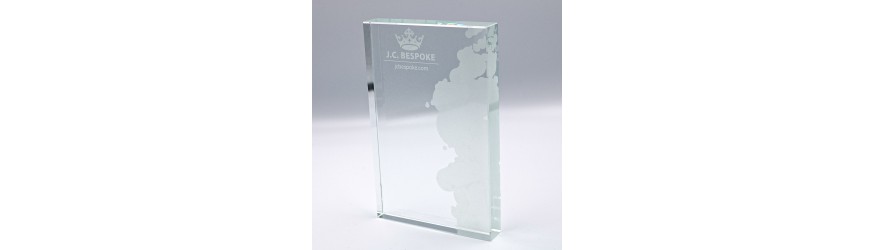 JC MODERN RECTANGLE EXPRESS GLASS AWARD 230MM (19MM THICK) 